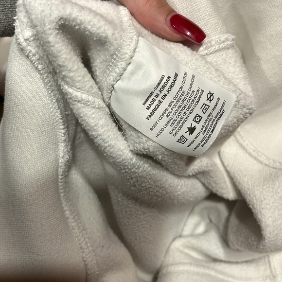 Womans White Nike hoodie size M - Picture 3 of 4